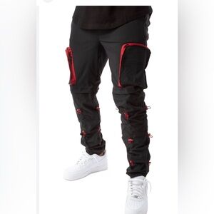 R3bel refuel your passion Ranger Tech Black Cargo Pants. Small